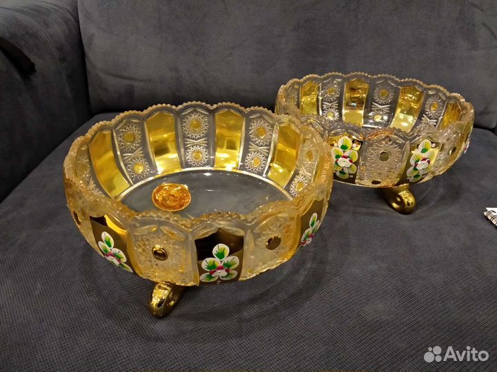 Конфетница с позолотой Lenardi