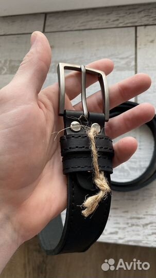 Мужской кожаный ремень ручной работы новый