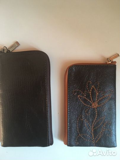 Чехол для телефона кожаный на молнии