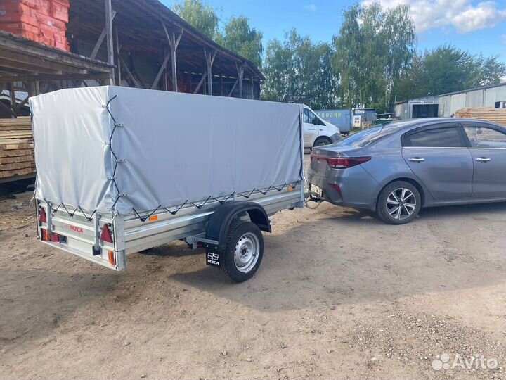 Прицеп с тентом 110 см. Для стройки перевозки