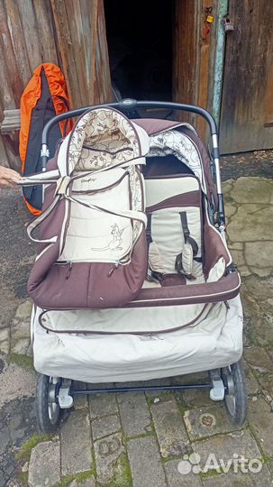 Коляска детская Geoby sс705-Х трансформер двойная