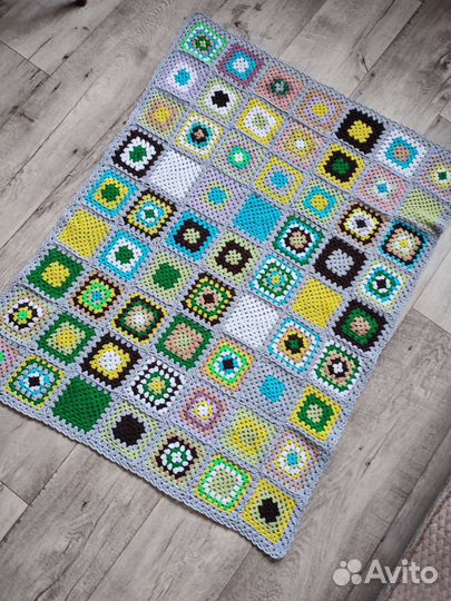 Плед детский вязаный ручная работа