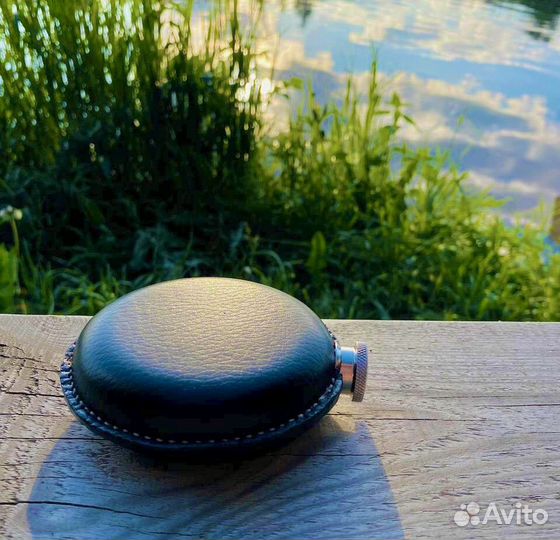 Фляжка обшитая кожей