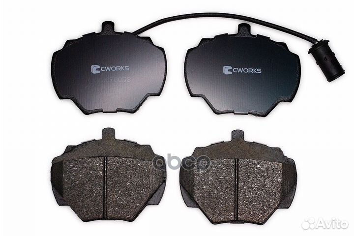Тормозные колодки задние (Low Metallic) cworks