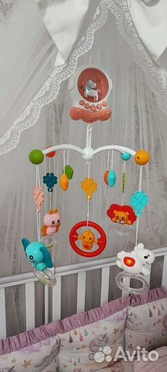 Мобиль зверята (можно для двойни)