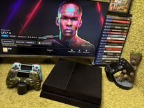 Sony playstation 4 FIFA23/много игр/гарантия