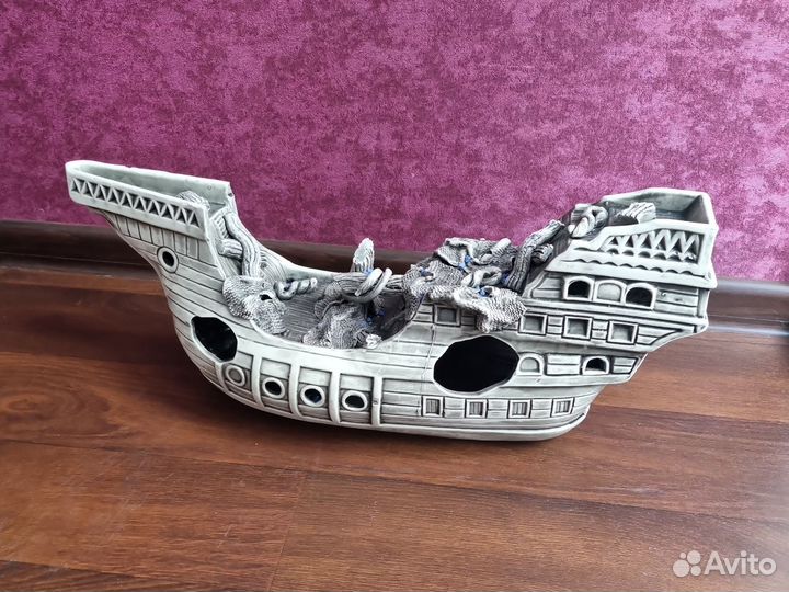 Декорации для аквариума Корабль