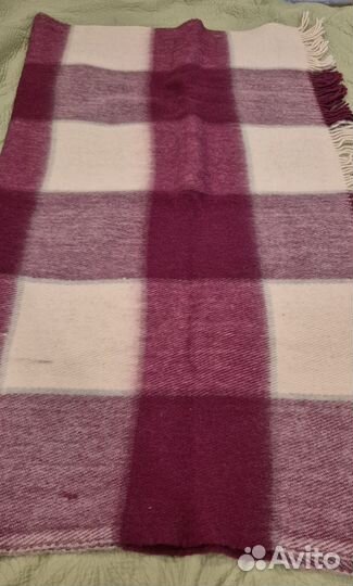 Плед шерстяной новый