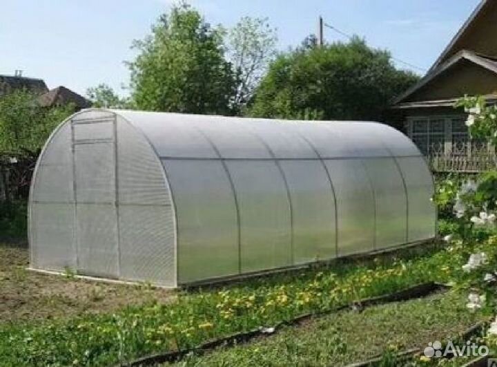 Теплица двойная дуга