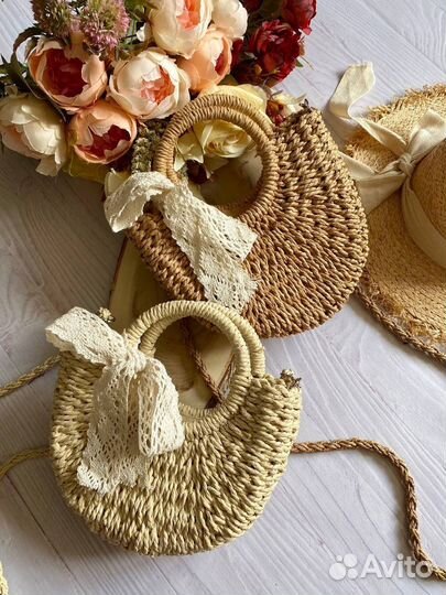 Плетёные летниие сумочки