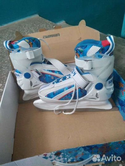 Коньки детские раздвижные 34 36