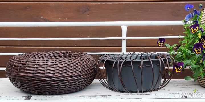 Кашпо, набор новичка из ротанга