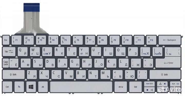 Клавиатура Acer Aspire S7-391 серебристая