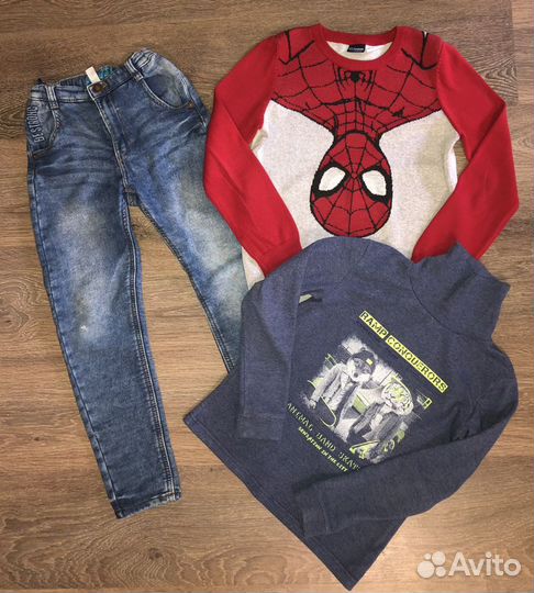 Вещи пакетом на мальчика 122 128