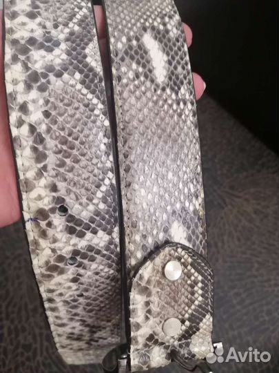 Ремень мужской из кожи змеи
