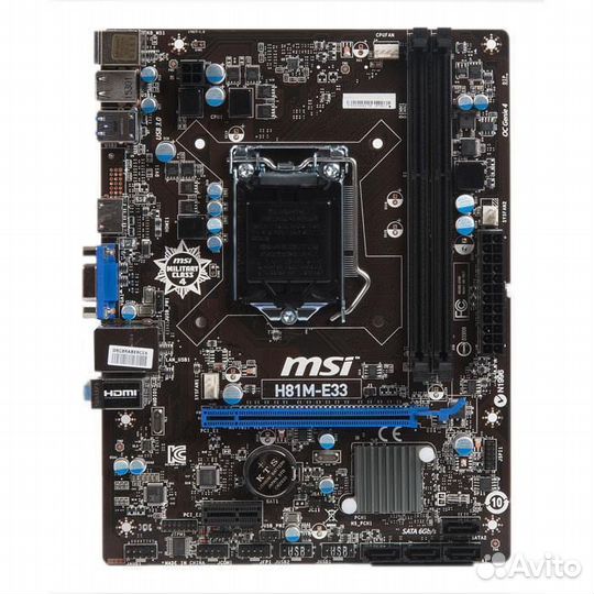 Материнская плата с процессором и памятью