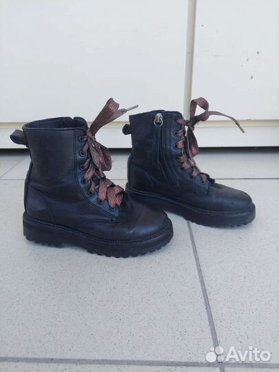 Ботинки кожаные zara