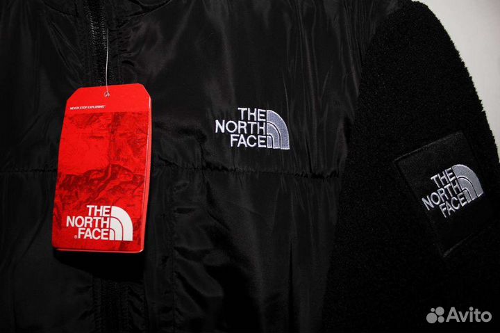Двусторонняя The North Face куртка барашек