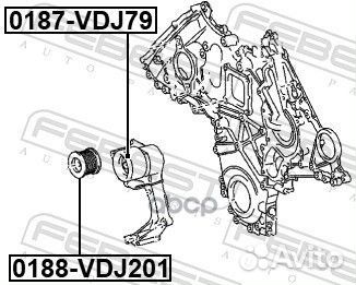 0187-VDJ79 ролик натяжной ремня грм Lexus LX45