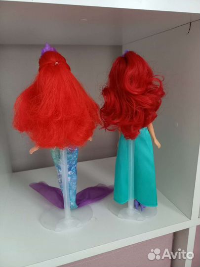 Лот 2шт Кукла Ариэль прющая Hasbro оригинал