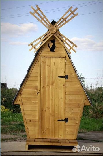 Уличный туалет деревянный упг 187