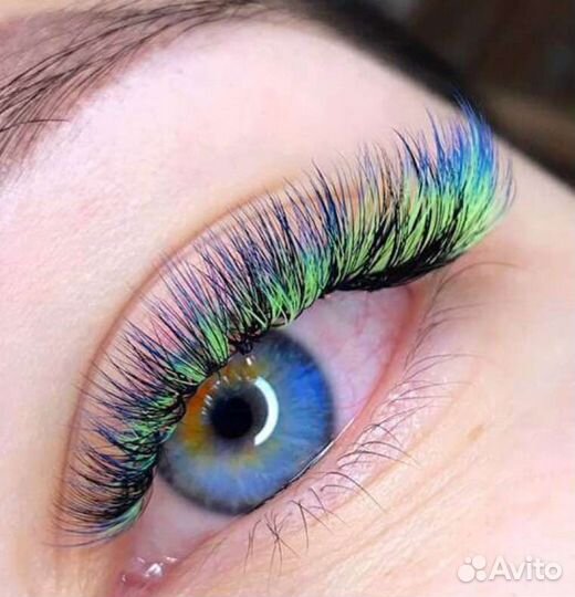 Реснички цветные