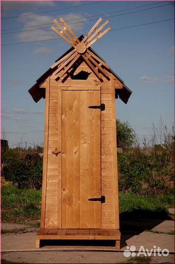 Уличный туалет деревянный GAR202