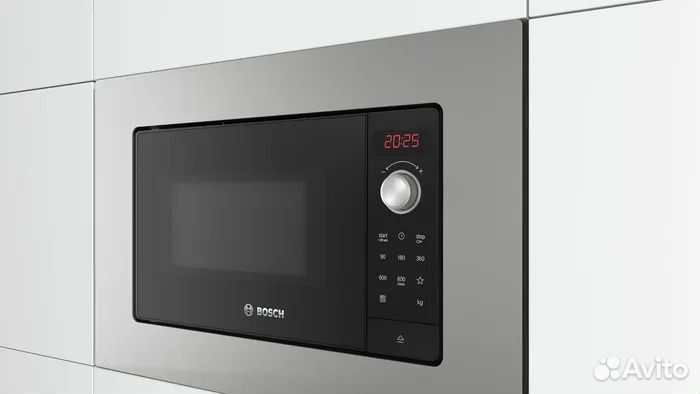 Микроволновая печь встраиваемая Bosch BFL623MS3, серебристый/черный