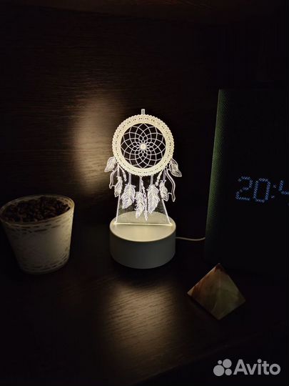 3D светильник ночник На 8 Марта