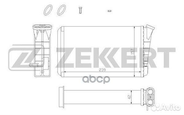 Радиатор отоп. Opel Omega B 94- mk-5028 Zekkert