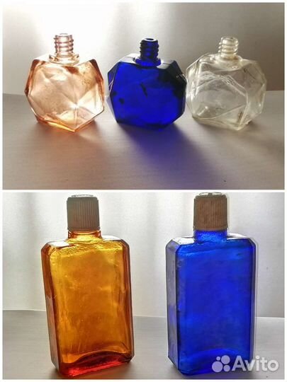 Флаконы СССР редкие винтовые пробки