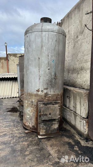 Твердотопливный котел труба в трубе бу