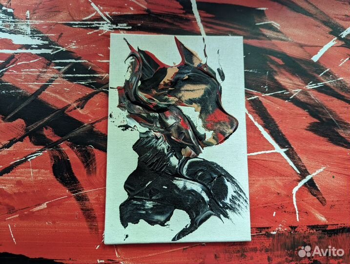 Картина акрилом на холсте, современное искусство