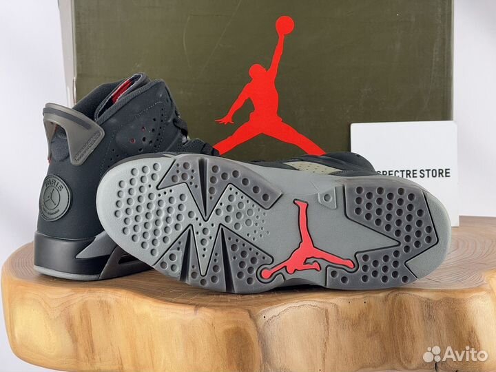 Nike Air Jordan 6 Iron Grey Paris Saint-Germain