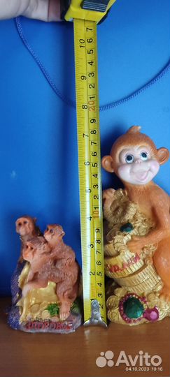 Фигурки Гжель обезьянки