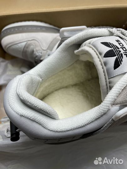 Adidas Forum Bad Bunny мех серый