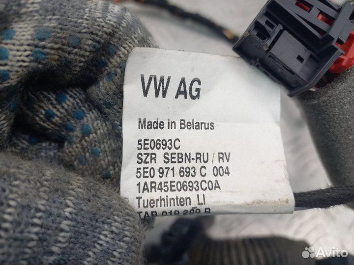 Проводка двери зад.лев Skoda Octavia A7 1.2 CJZ