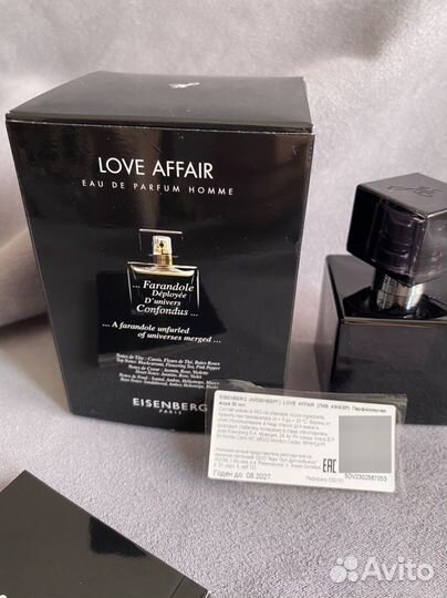 Парфюм eisenberg Love Affair Homme 30мл