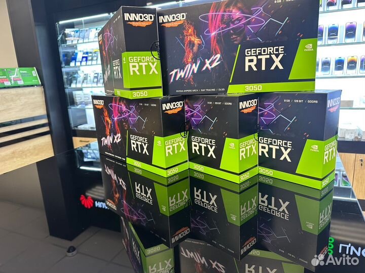 New/Inno3D GeForce RTX 3050 twin X2 8 гб