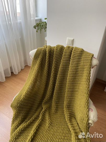 Плед вязаный