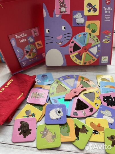 Тактильное лото djeco - развивающая игрушка