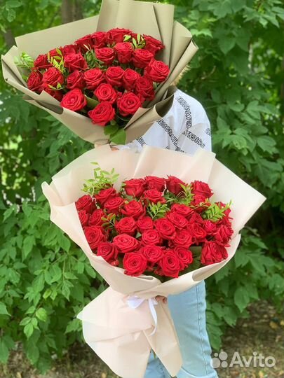 25 роз, 51 роза, букет из роз, цветы доставка