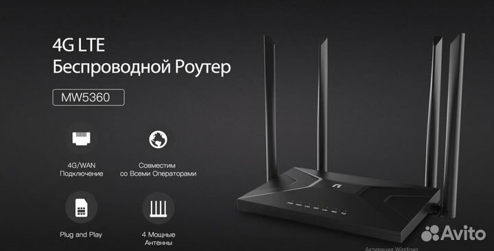 Wi-Fi роутер 4G LTE