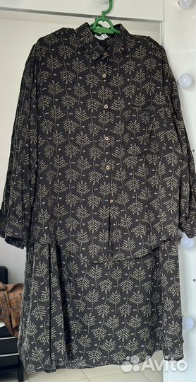 Льняной костюм женский