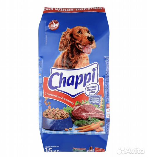 Корм для собак Chappi 15 кг