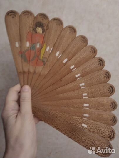 Винтаж хиппи очки фото-модель и веер