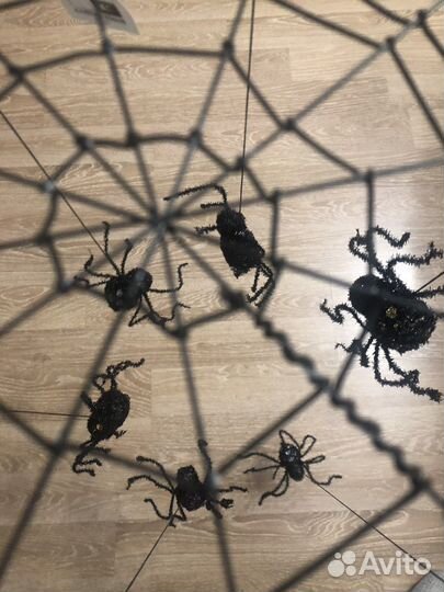 Украшение для интерьера паутина и пауки