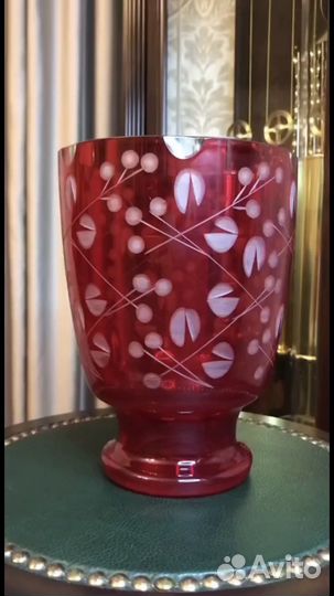 Ваза цветное стекло СССР