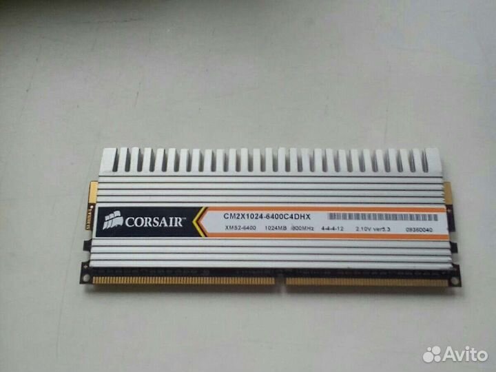 Оперативная память ddr 2 corsar 1 gb 800MHz