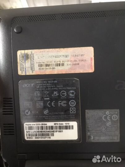 Нетбук asus aspire one